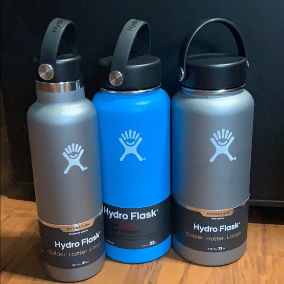 3 New hydro flask